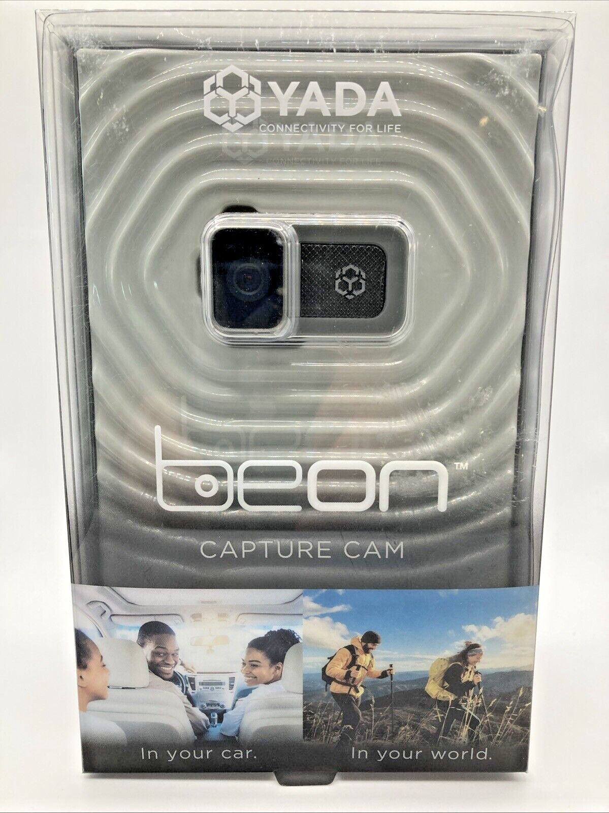 YADA Beon Dash Capture Cam/Camera 1080p Mini Action, White with Gray, New in Box