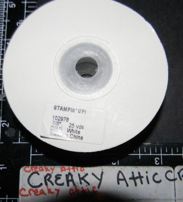 STAMPIN UP HUNTER GREEN ORGANDY RIBBON 7/8 INCH # 372