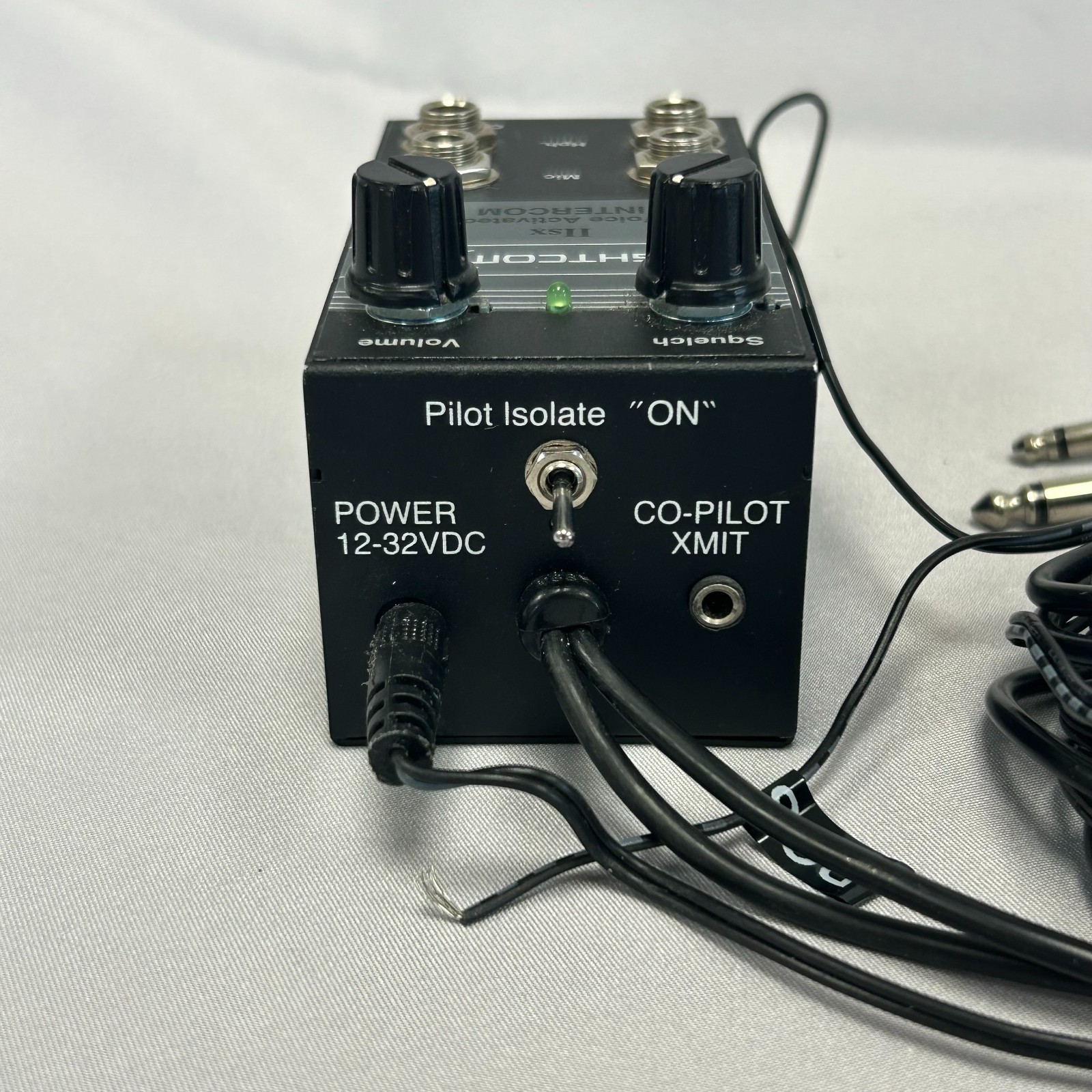 Flightcom IISX Aviation Intercom, 2 Places, G/A Plugs & Voice Activated TESTED