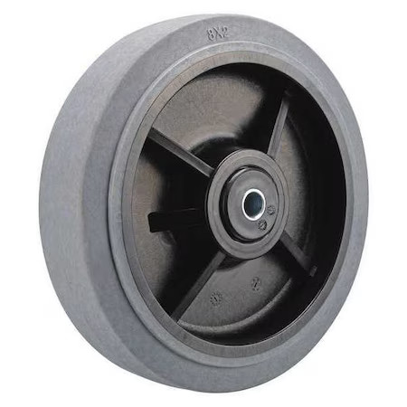 Caster Wheel, Tpr, 8 In., 500 Lb., Gray,  P-Rp-080X020/050Kp-El-001