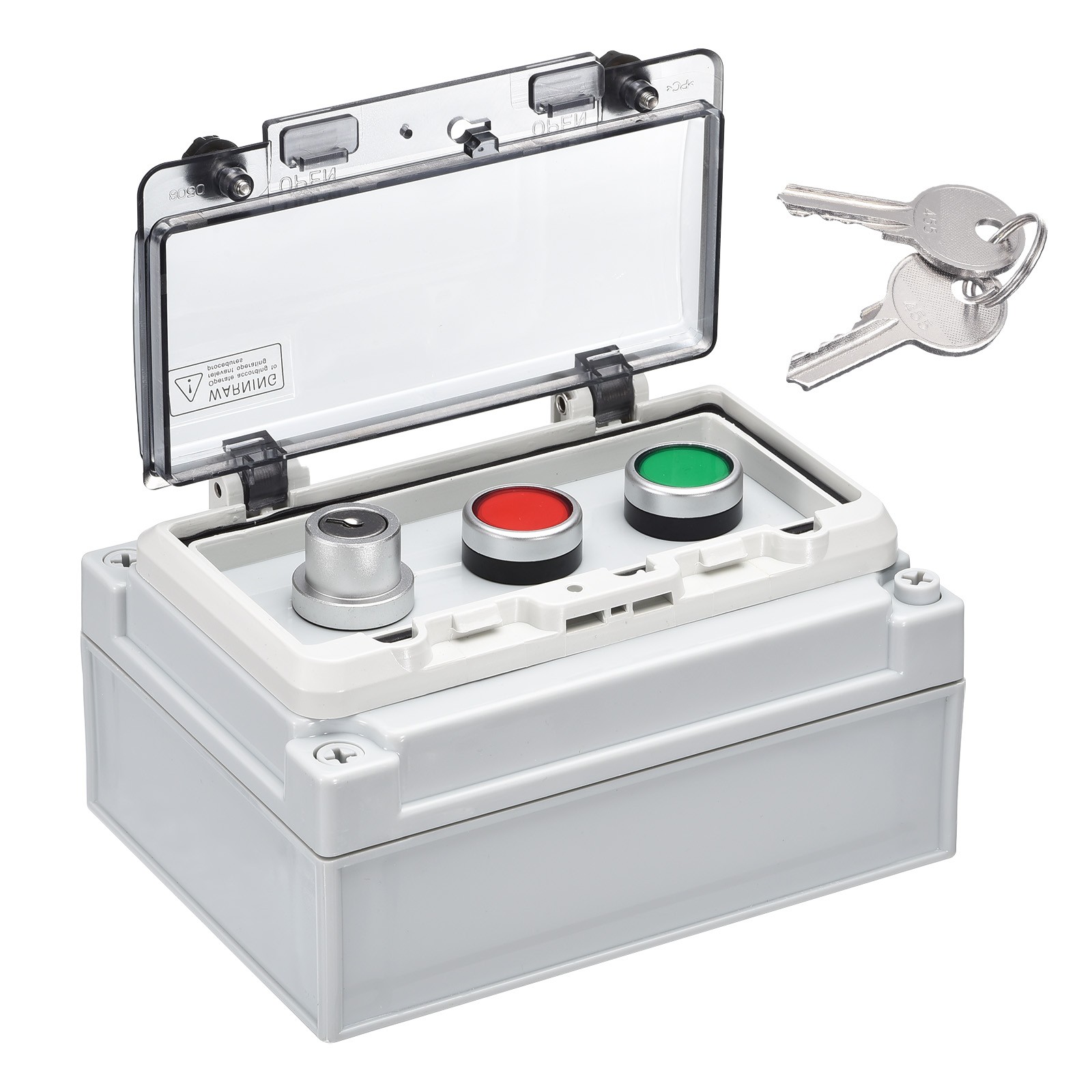 IP67 Push Button Box ABS Green Button Lock Button Selector Switch