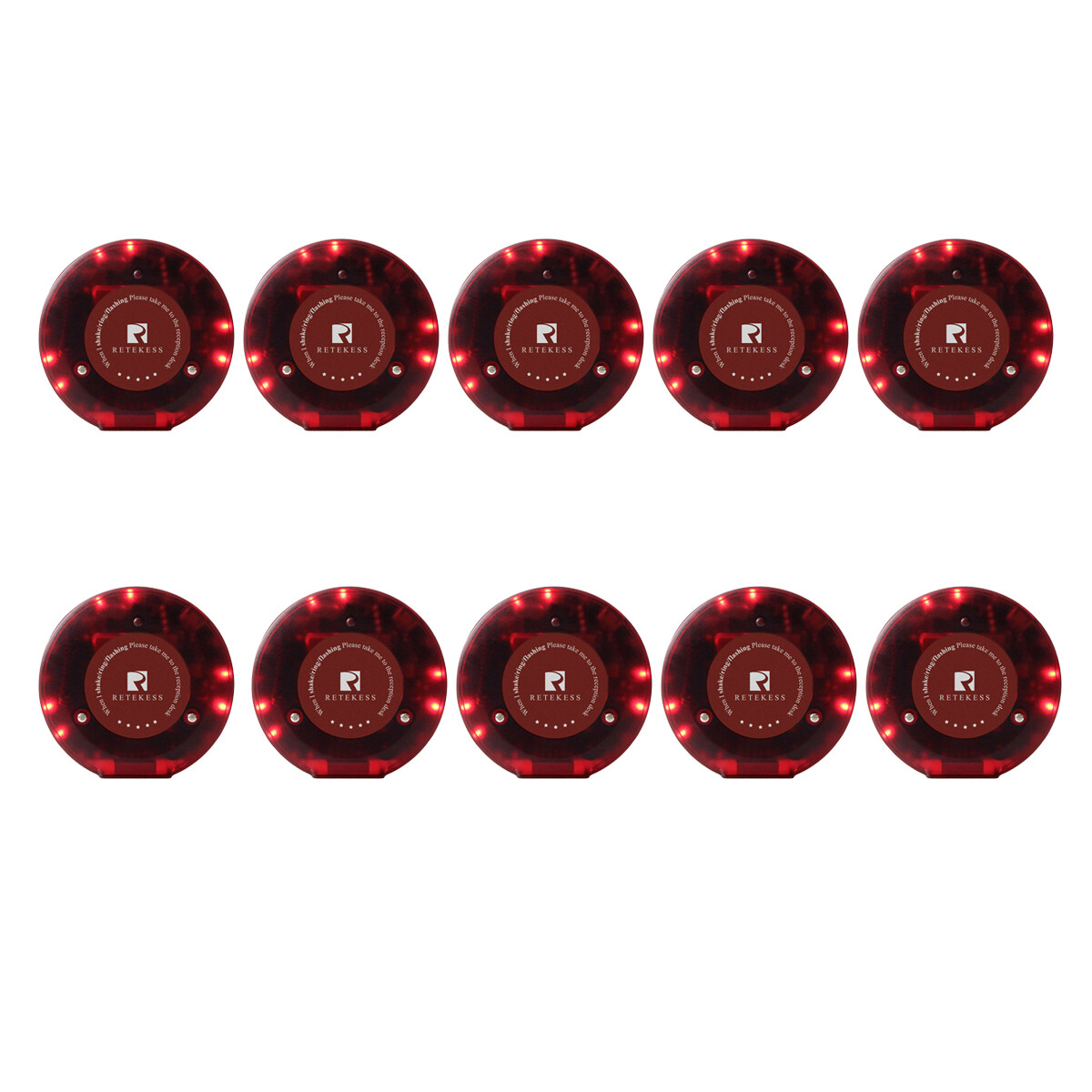 10 Buzzer for Retekess T119 Restaurant Pager System Queuing Cafe Food Truck Club