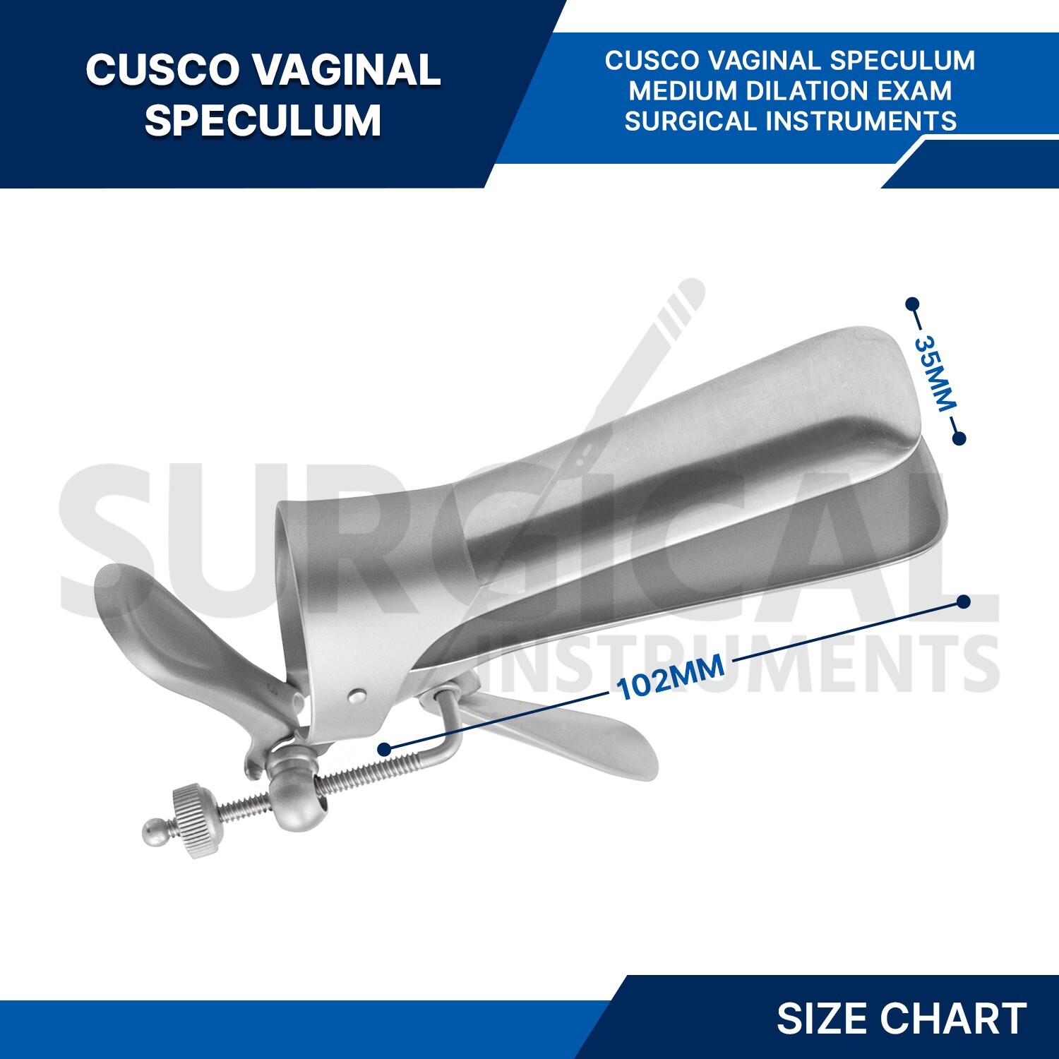 CUSCO Vaginal Speculum MEDIUM Gynecology Instruments Stainless German Grade