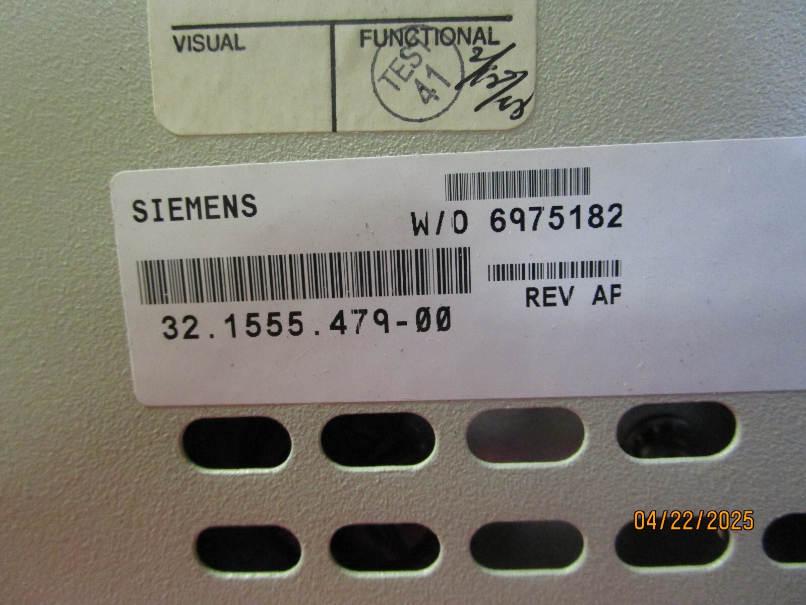 NEW! Siemens Operator Panel Assy 32.1555.479-00 Rev AF