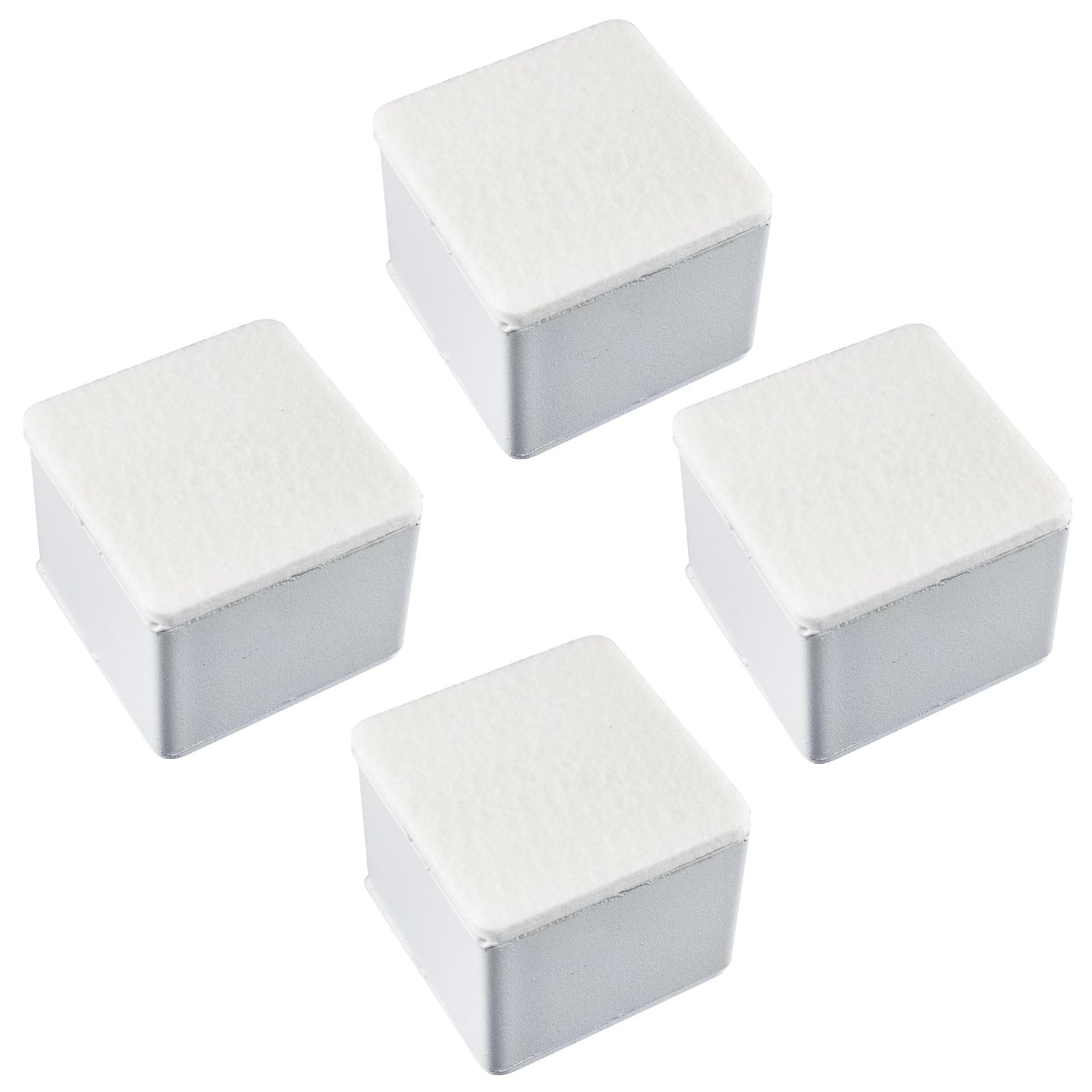 2 Inch Self-Adhesive Furniture Riser Square Carbon Steel Bed Table Sofa Lift ...