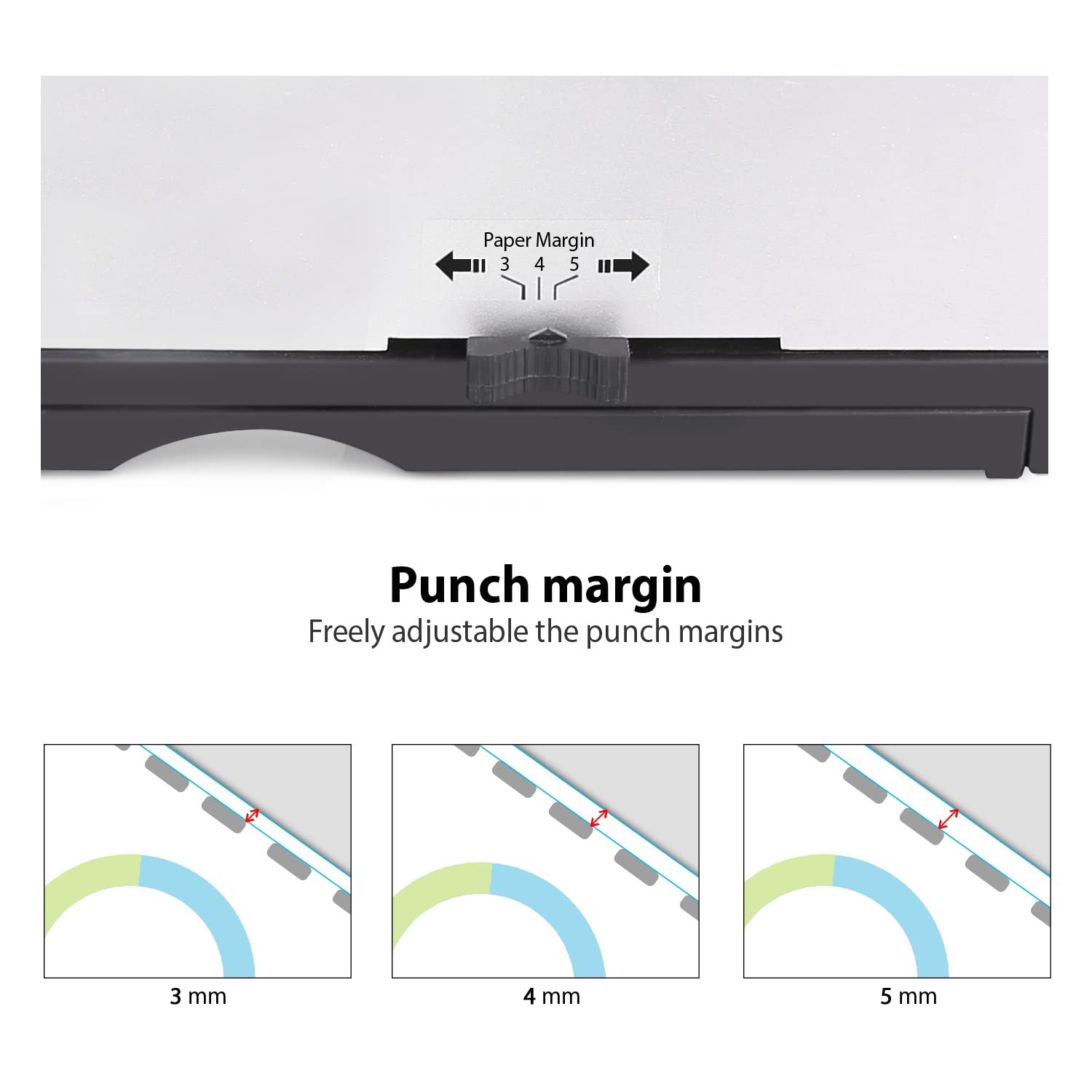 MAKEASY Binding Machine, 21-Hole, 450 Sheets, Comb Binding Machines with 1 Bo...