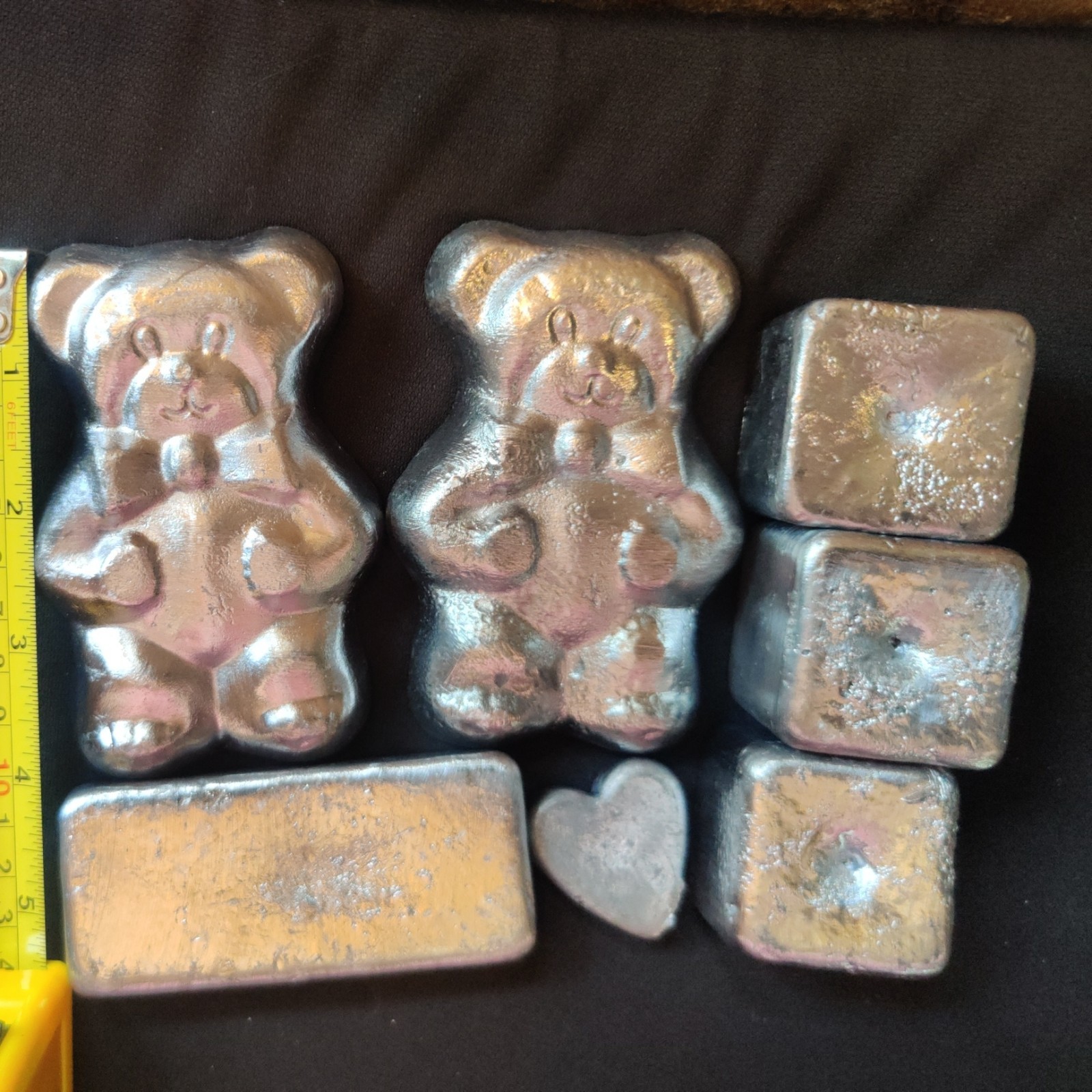 lead ingots 10+ lbs from tire weights