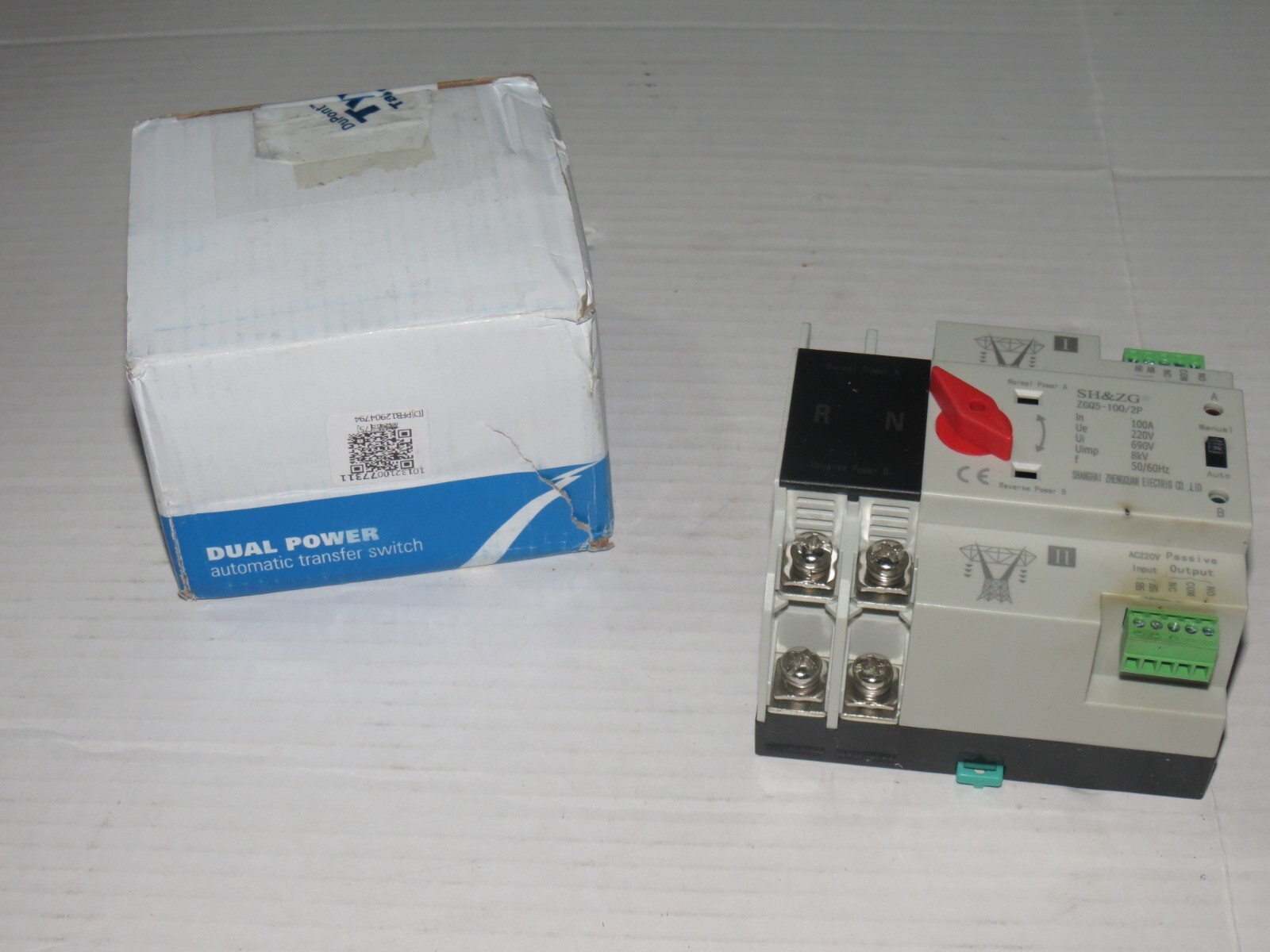 w9 2 pole Dual Power Automatic Transfer Switch Generator Changeover Switch