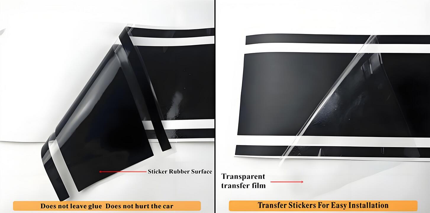 Distorted Stripe Graphics Flame Sticker For Jeep Wrangler Side Door Vinyl Decals