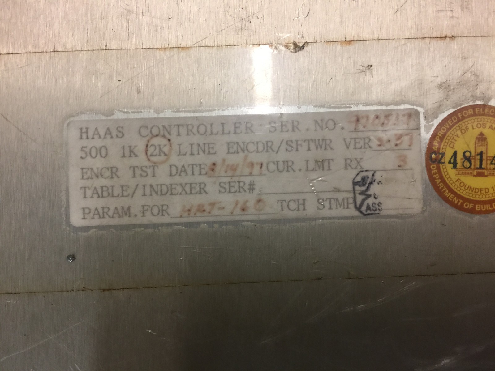 HAAS SERVO CONTROLLER 17 PIN