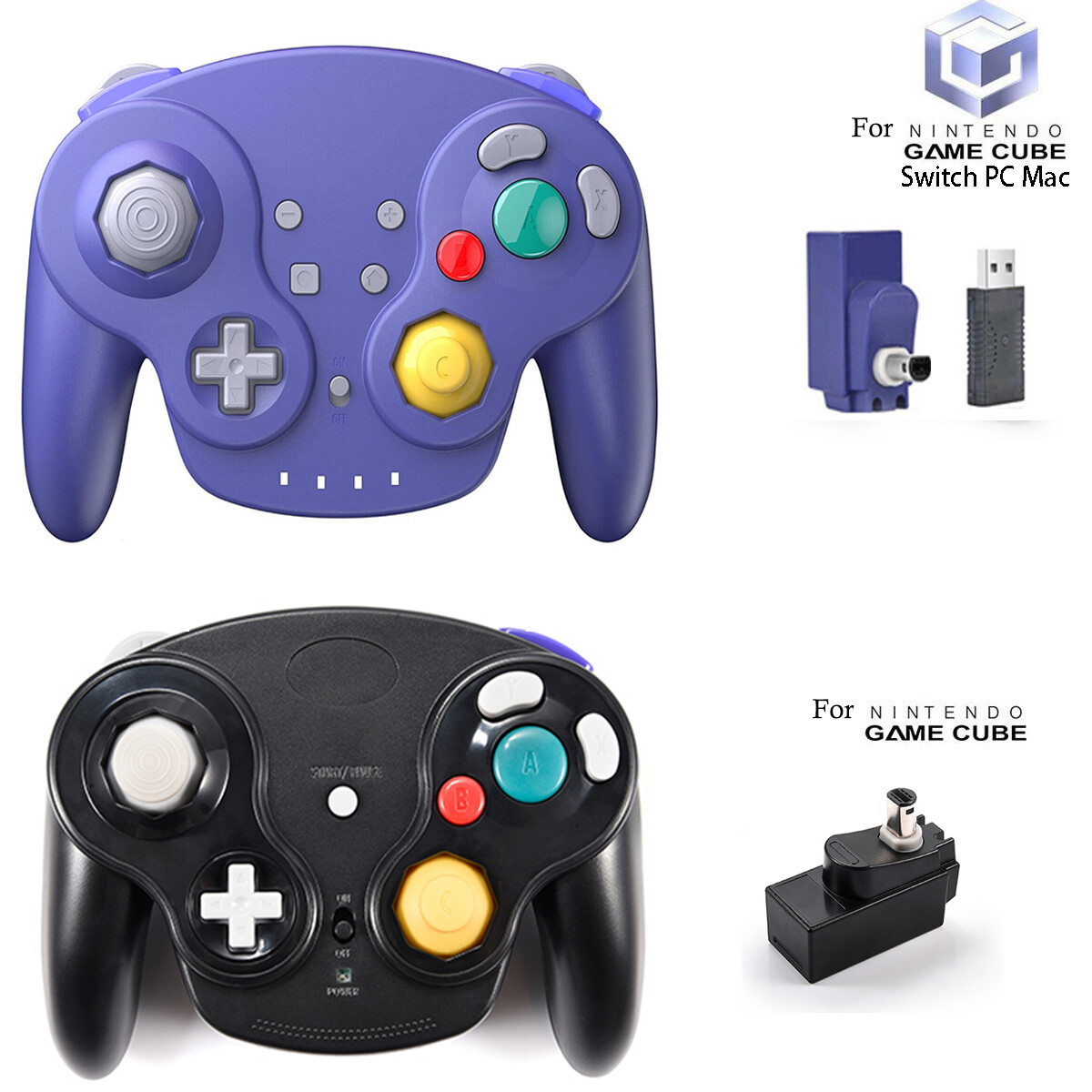 Wireless Gamecube Controller w/ Adapter For Original Gamecube NGC Switch PC Mac