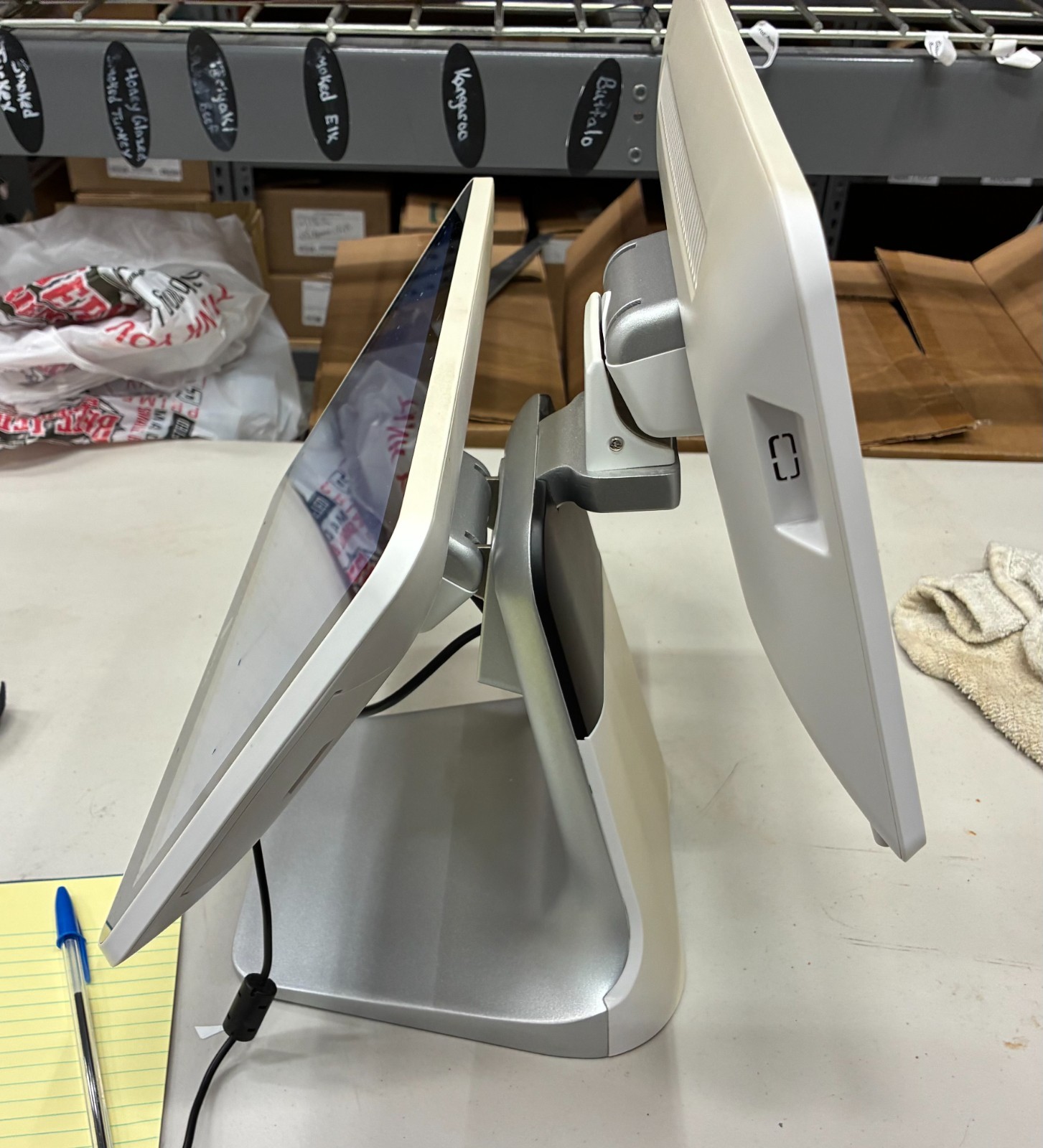 Franpos Dual Touch Customer Facing 13.3" Android Point Of Sale Terminal Set Up