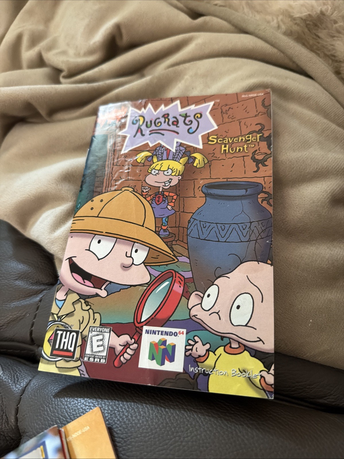 Rugrats Scavenger Hunt Nintendo 64 Instruction Booklet