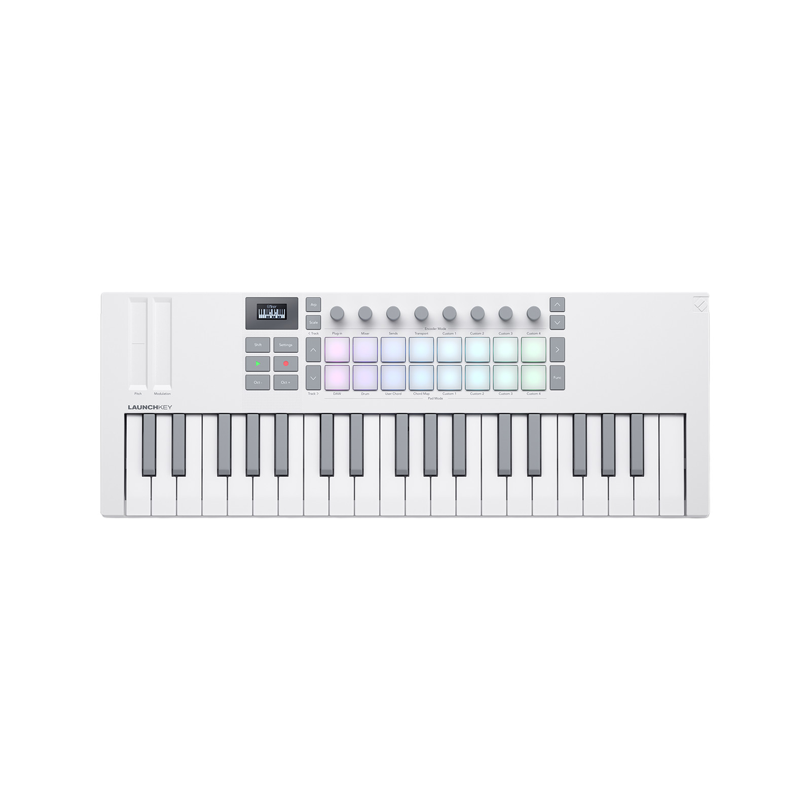 Novation Launchkey Mini 37 MK4 MIDI Keyboard Controller - White