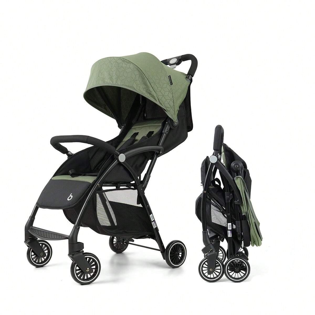 Baby Stroller Lightweight Foldable Travel Pram Pushchair 5-Point Harness
