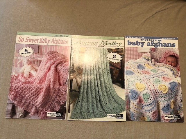 Leisure Arts - So Sweet Baby Afghans, Snuggletime Baby Afghans, Afghan Medley