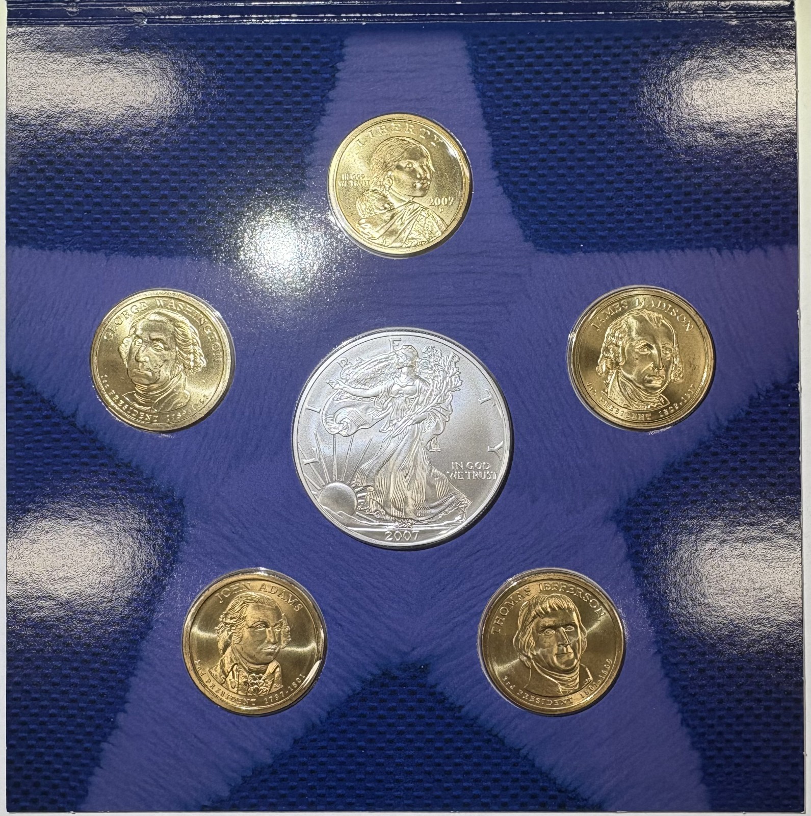 2007 $6 United States Uncirculated Dollar Coin Set With ASE