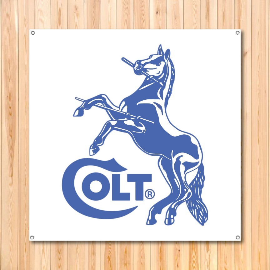 Colt Firearms 3ft x 3ft Vinyl Banner Gun Logo