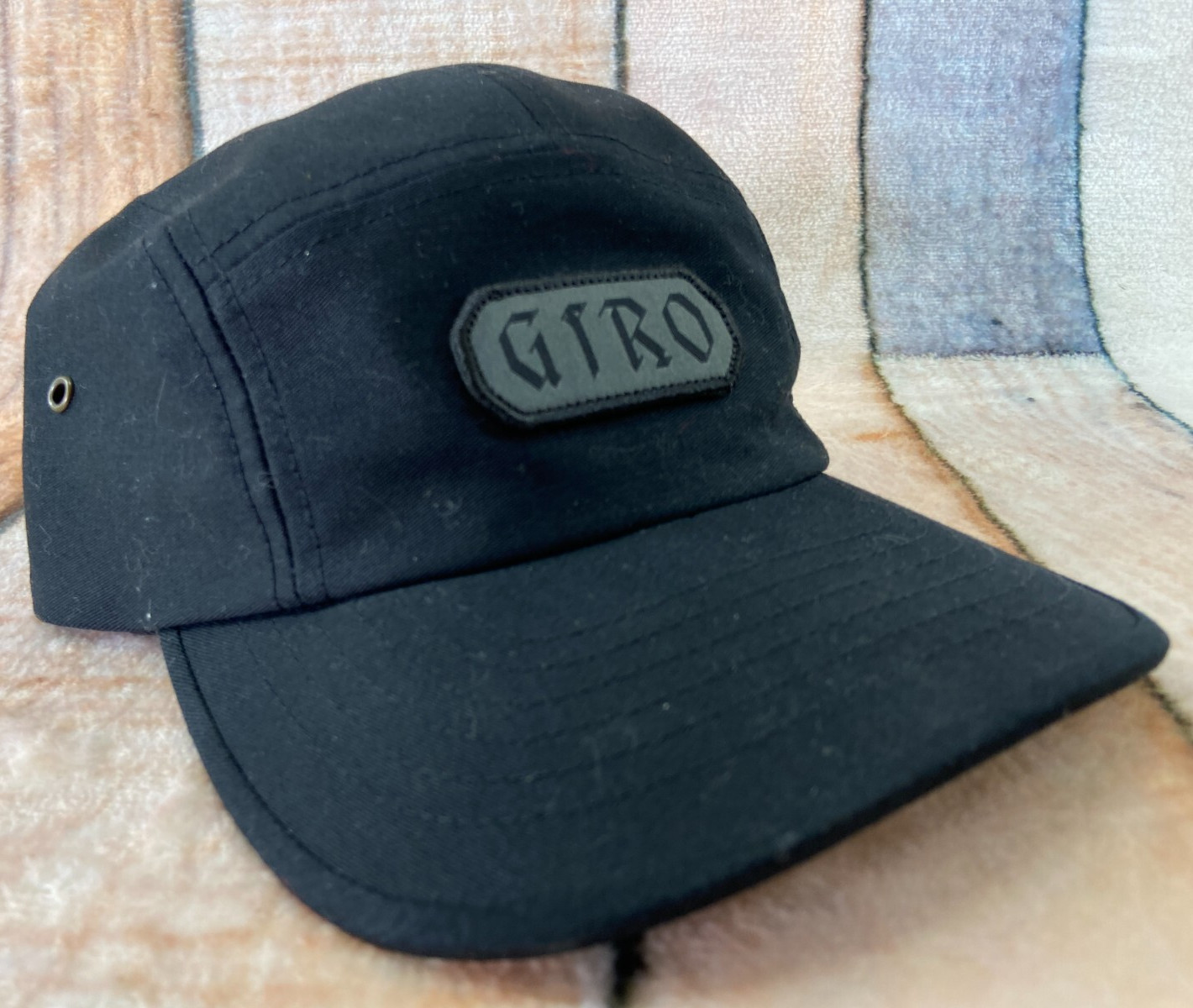 GIRO 5 Panel Cycling Gear Bicycle Bike Hat Cap Adjustable Universal Fit Black