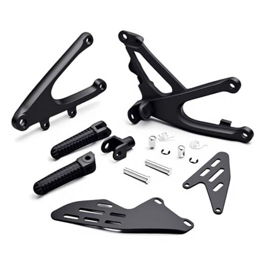 Motorcycle Footrest Rider Foot Pegs Mount Bracket Set Fits for Yamaha YZF R1