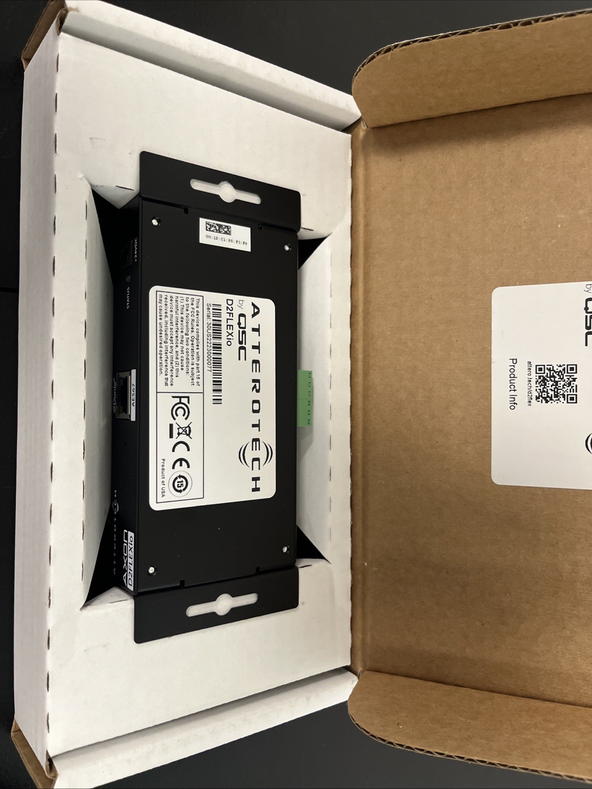 QSC Axon D2FLEXio Dante/AES67 Networked Audio Interface