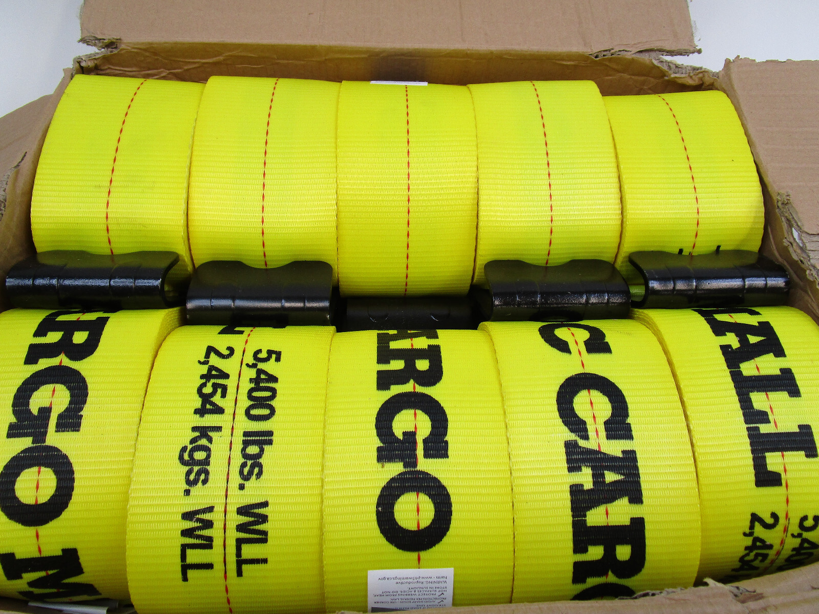 10 NEW DC Cargo Mall, 4" x 30' Winch Strap With Flat Hook, Park # 430YWSFH