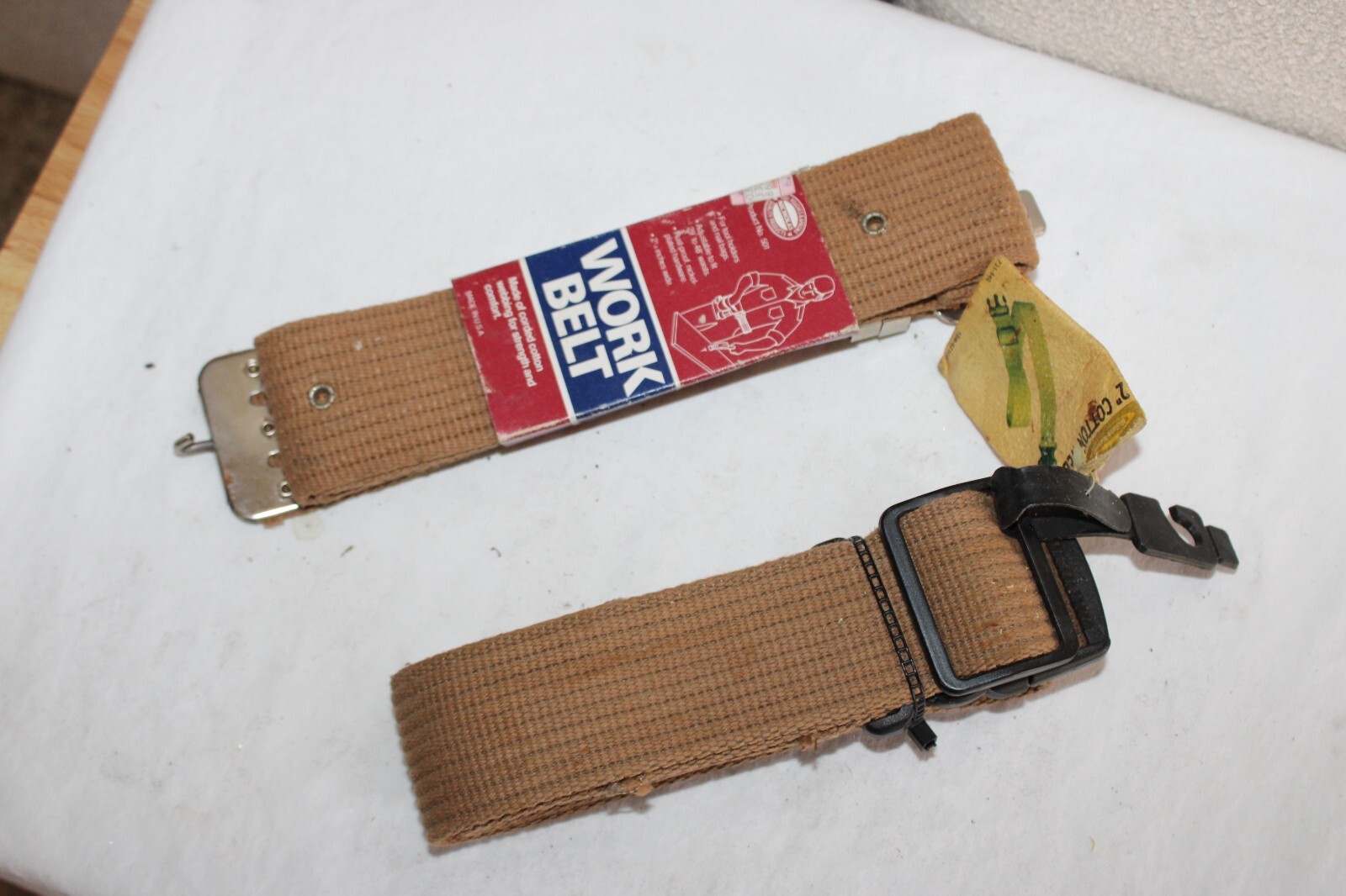 (2) COTTON WEB BELTS - McGuire-Nicholas - Fits to 48" NEW