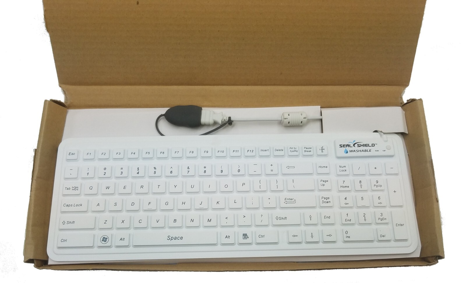 NEW SEAL-CLEAN GLOW SW106G2 R2 WATERPROOF WHITE KEYBOARD SEALED