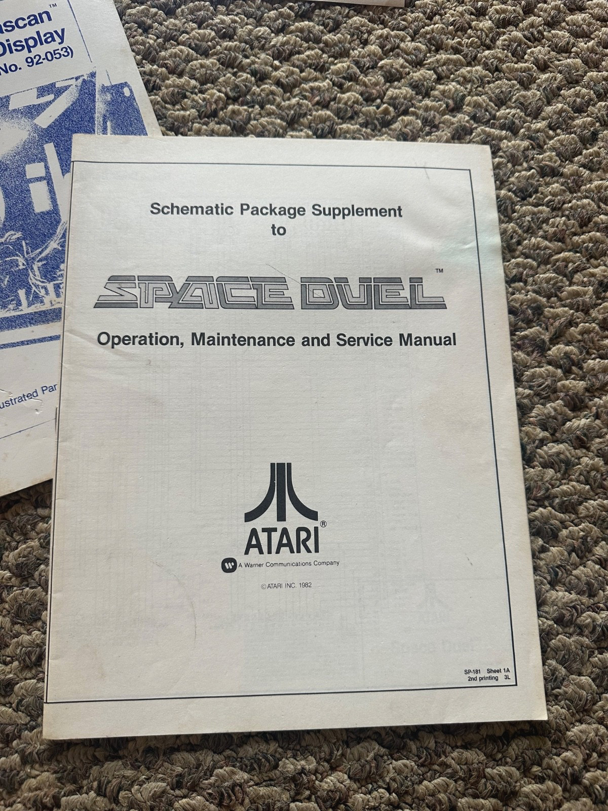 Space Duel Video Arcade Game Service Operators Manual Original Plus Extras