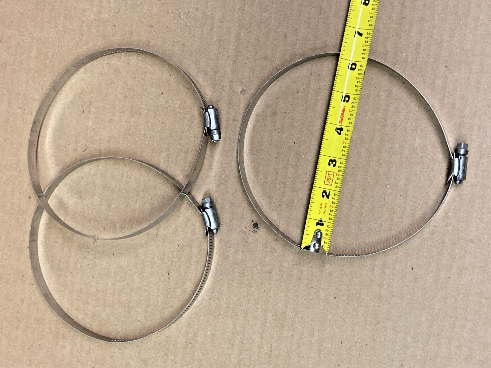 Lot Of 3 ~Stainless Steel Hose Clamp 4.75" to 5.5" ~ 87301503 Ecolab