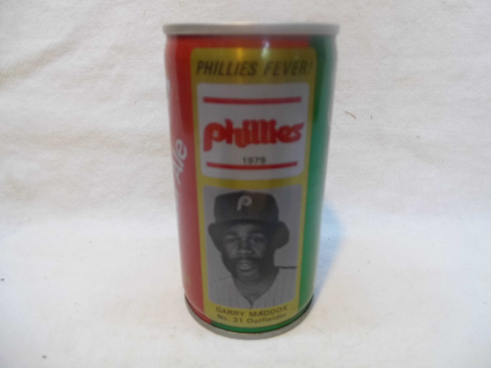 CANADA DRY 1976 PHILLIES "GARRY MADDOX" SODA CAN~#10