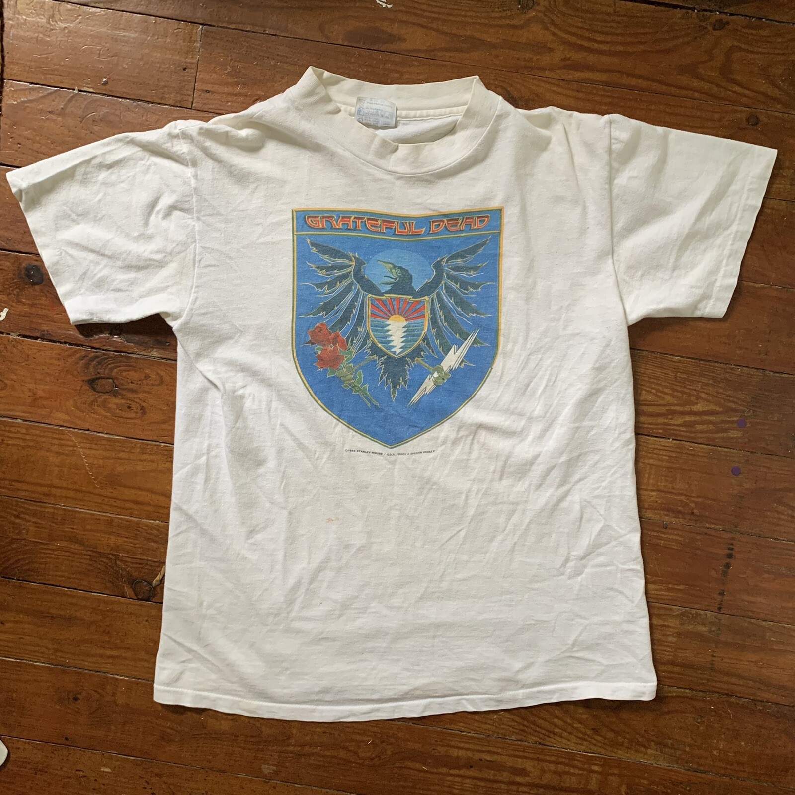 Vintage 80’s 90’s Grateful Dead Single Stitch 1983 Stanley Mouse T-Shirt Sz M