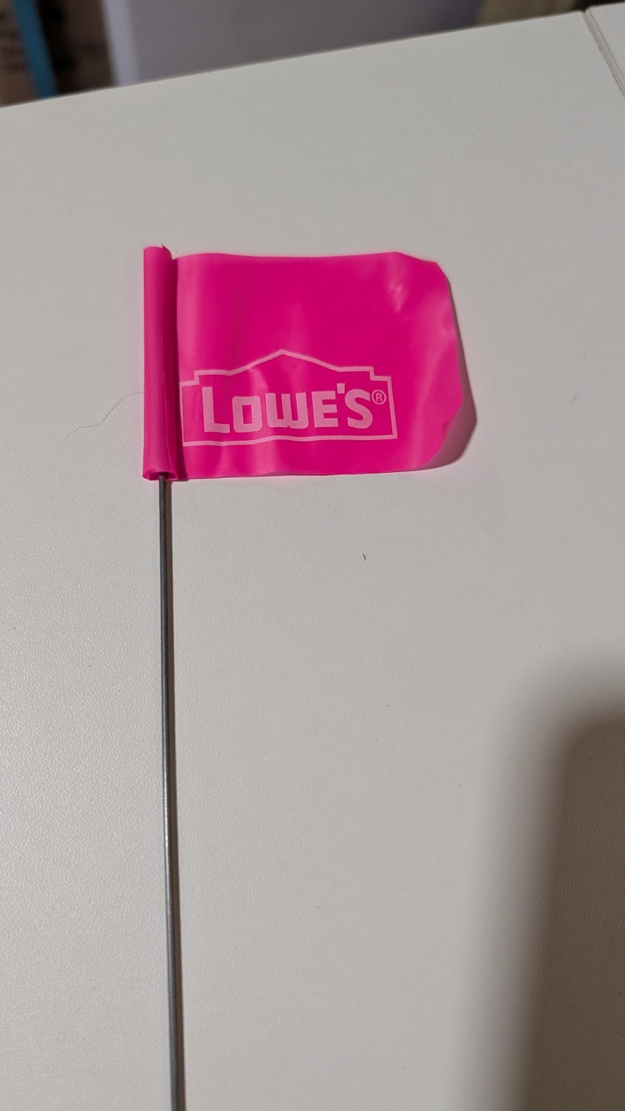 250 Pc Pink PVC Marking Marker Flags 2"x3"x15"tall wire Yard Lowes