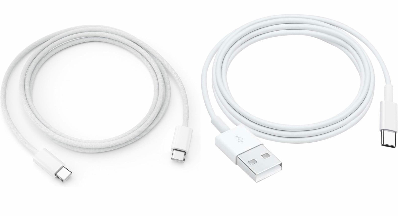 USB-C to USB-C & USB-A to USB-C Charging Cable Lot for iPhone 15 16 17 Pro Max