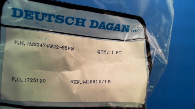 New (1pc) MS3474W22-55PW DEUTSCH Interconnect MIL-Spec