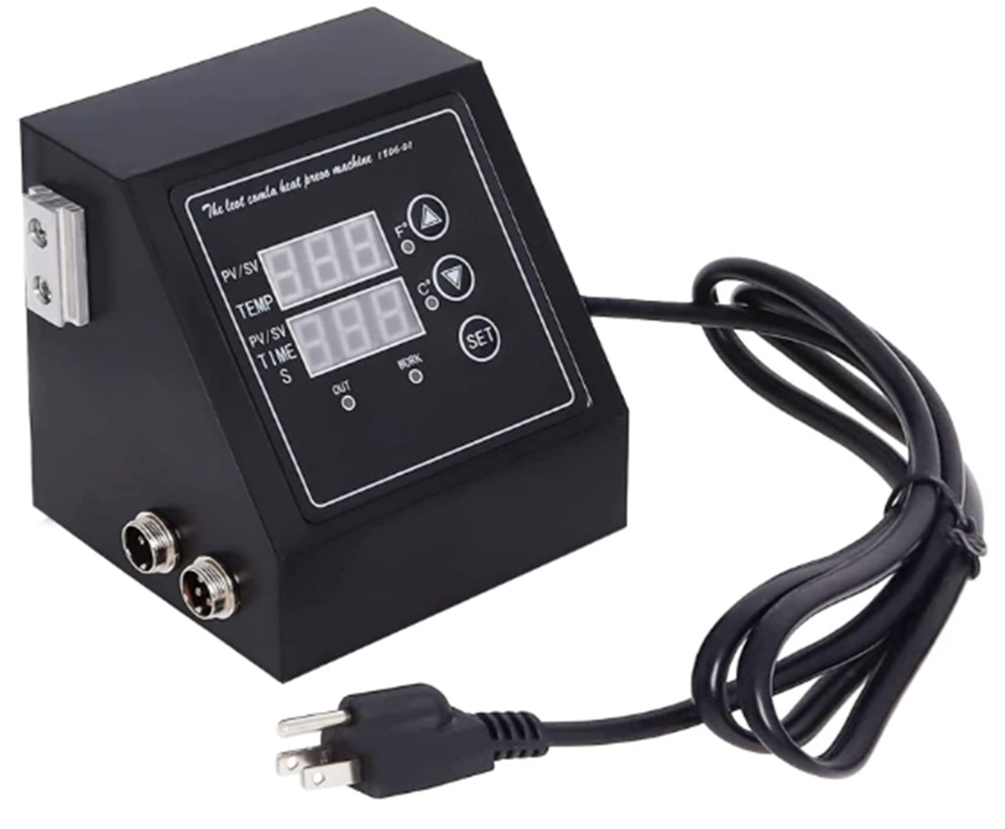 Digital Temperature K Type Dual Display Controller Box for 15x15 Heat Press Mchn