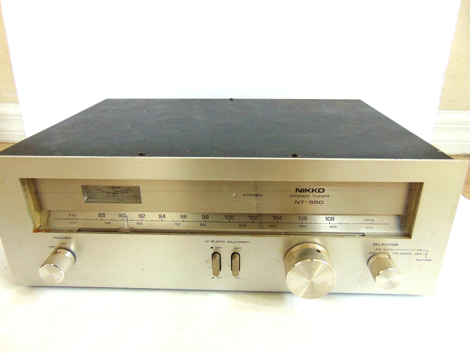 RARE NIKKO NT-550 Vintage Stereo AM/FM Tuner Made in Japan