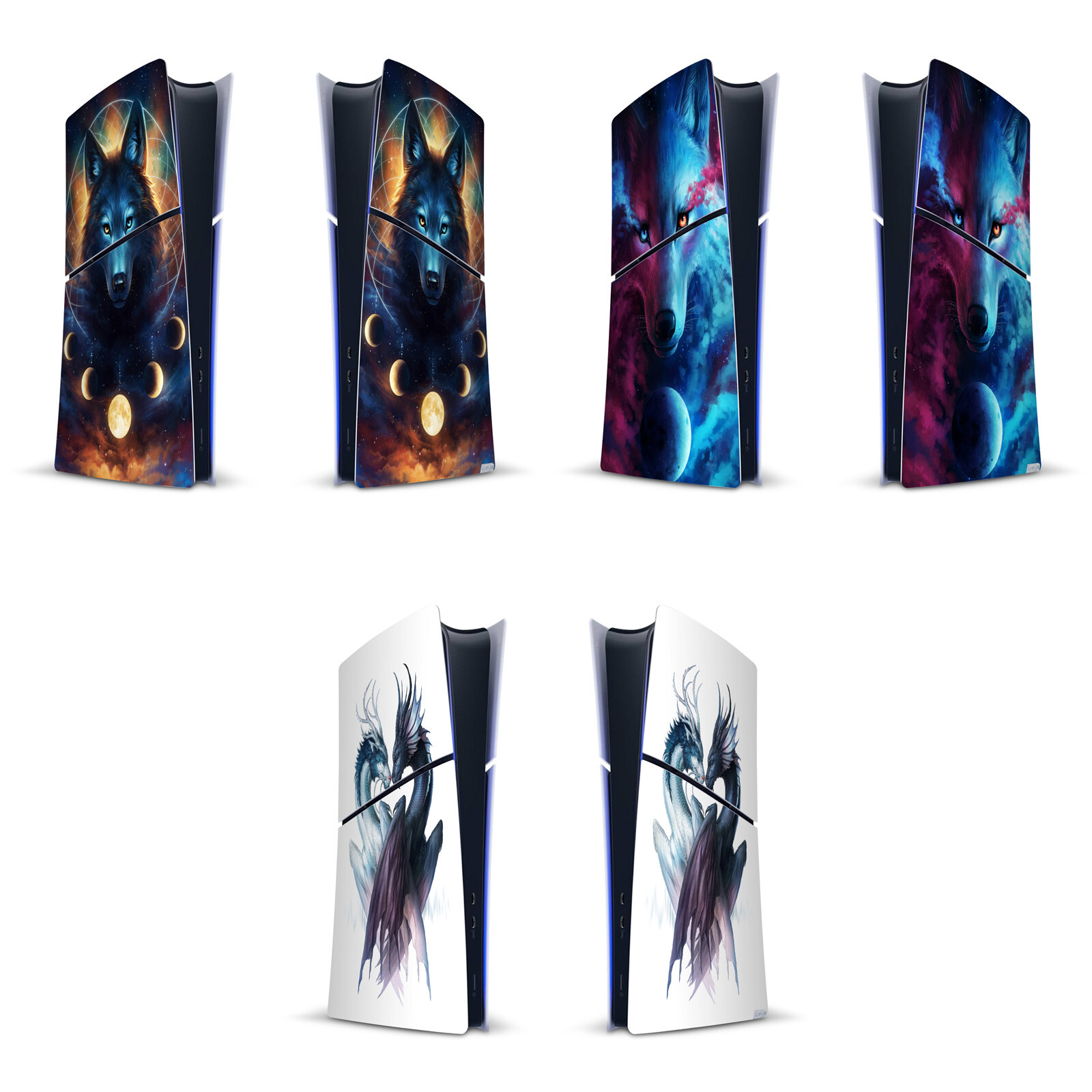 JONAS "JOJOESART" JÖDICKE ART MIX VINYL SKIN DECAL FOR PS5 SLIM DIGITAL CONSOLE