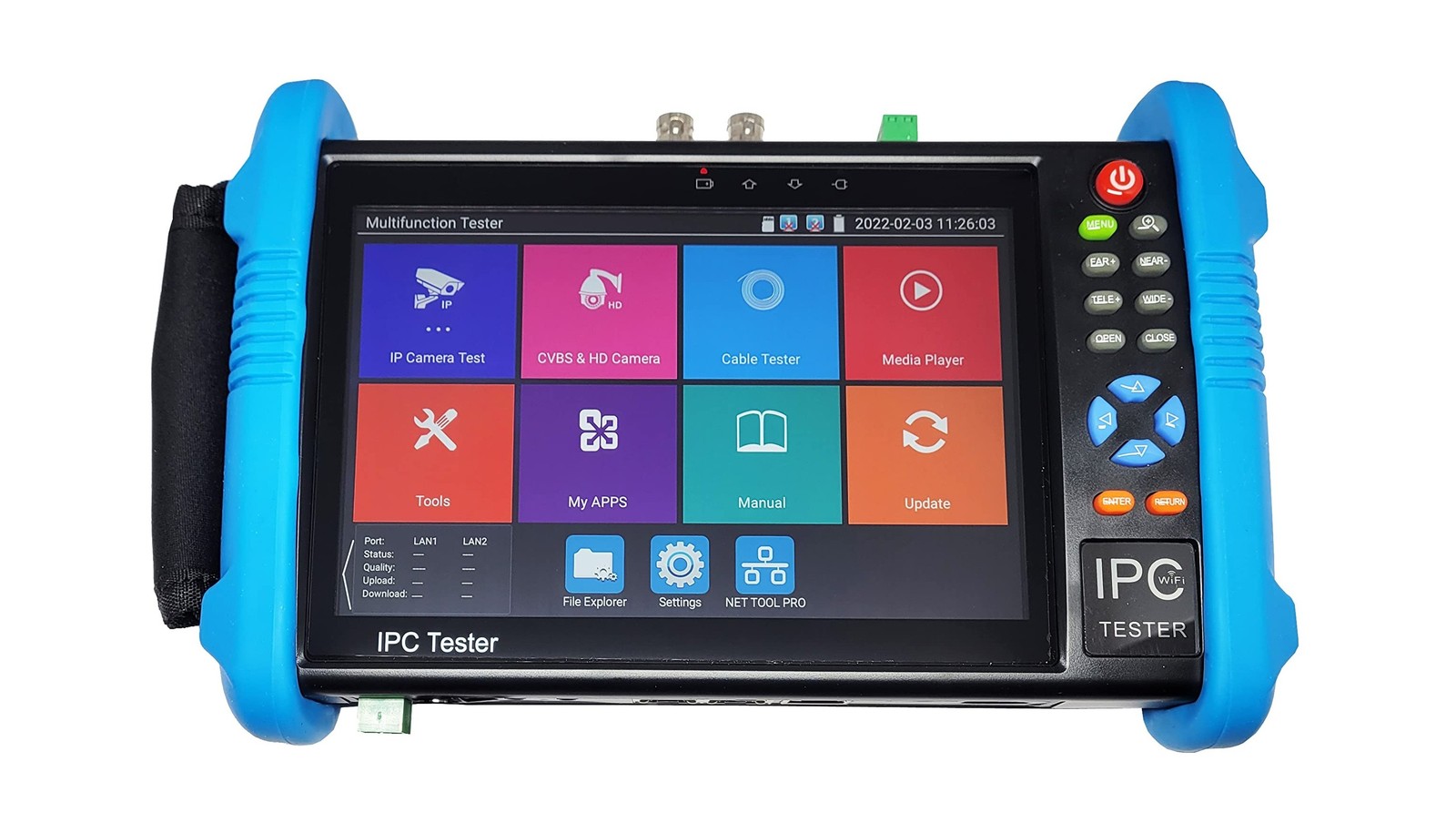 101AV IPS Touch Screen Security CCTV 7” 7in1 Test Monitor Support IP cam,