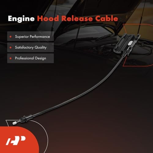 Front Hood Latch Release Cable Without Handle | Compatible with Ford F 15 inch