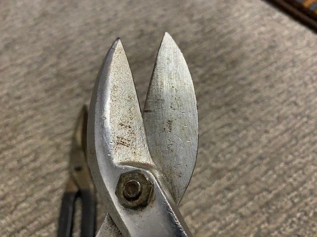 Lot of 3 VTG Tin Snips Craftsman Bluepoint & Unbranded Straight Sheet Metal