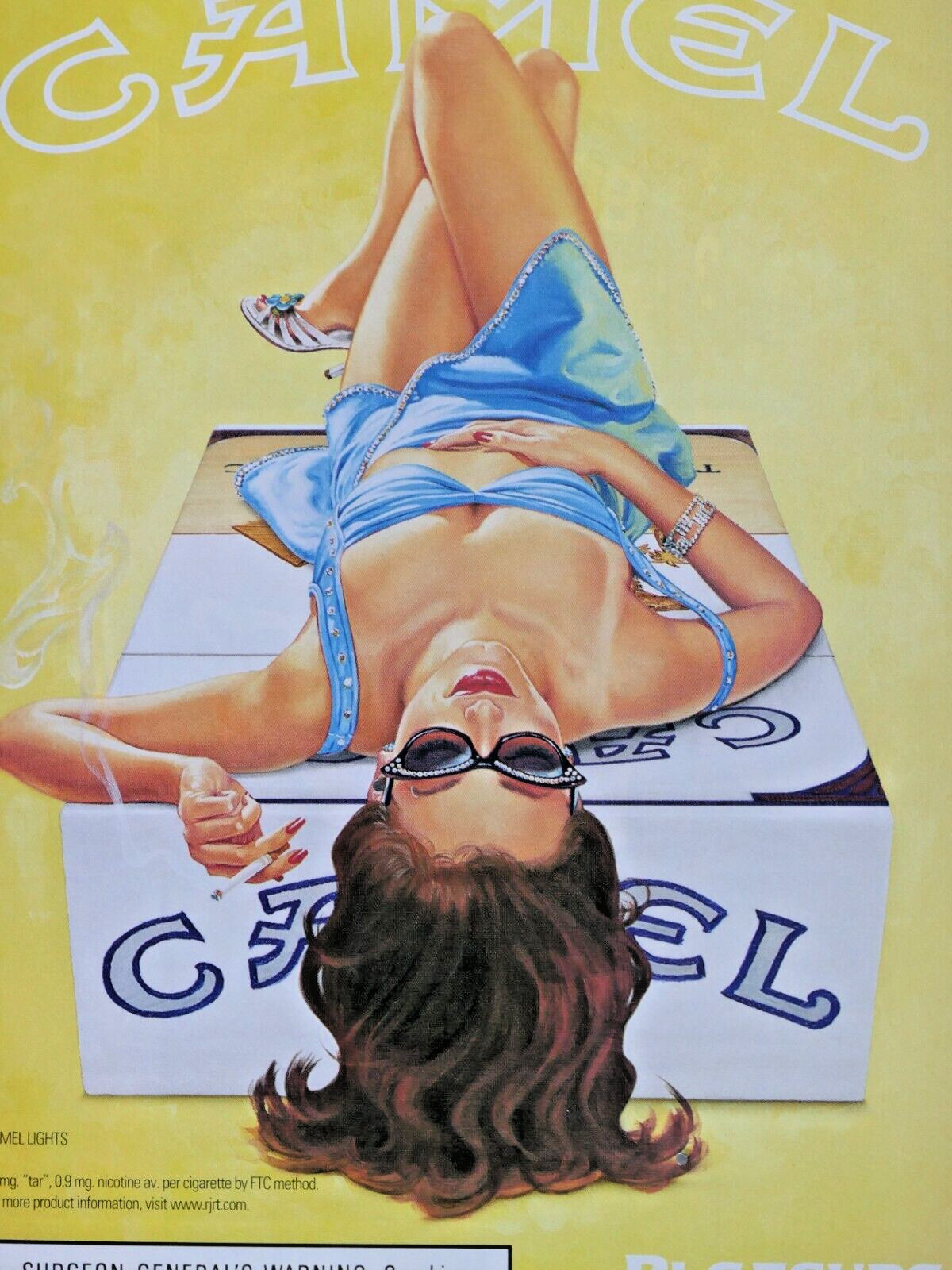 Camel Beach Babe Vintage 2004 Hard Box Original Print Ad 8 x 11"