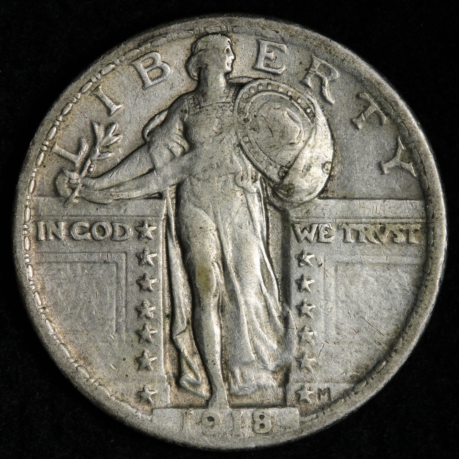 1918 Standing Liberty Silver Quarter XF+ E341 ZAFX