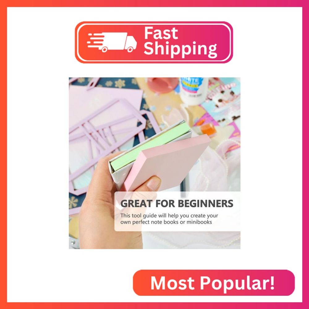 UPTTHOW 9Pcs Bookbinding Easy Scrapbooking Tool for Starter, Complete Great Sten