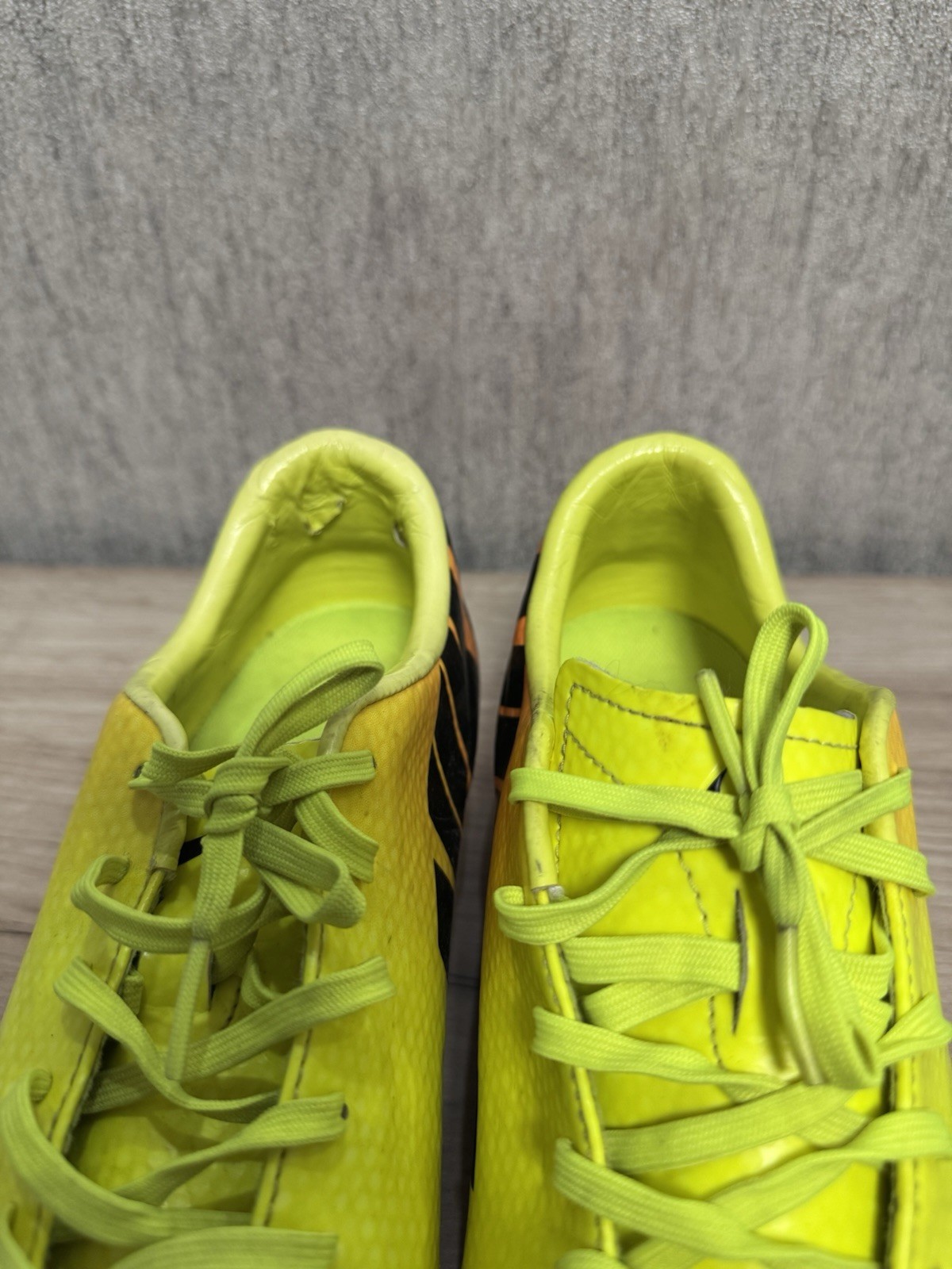 Nike Mercurial Victory Neon Yellow And Orange Soccer Cleats Size 11 Rare Vapor
