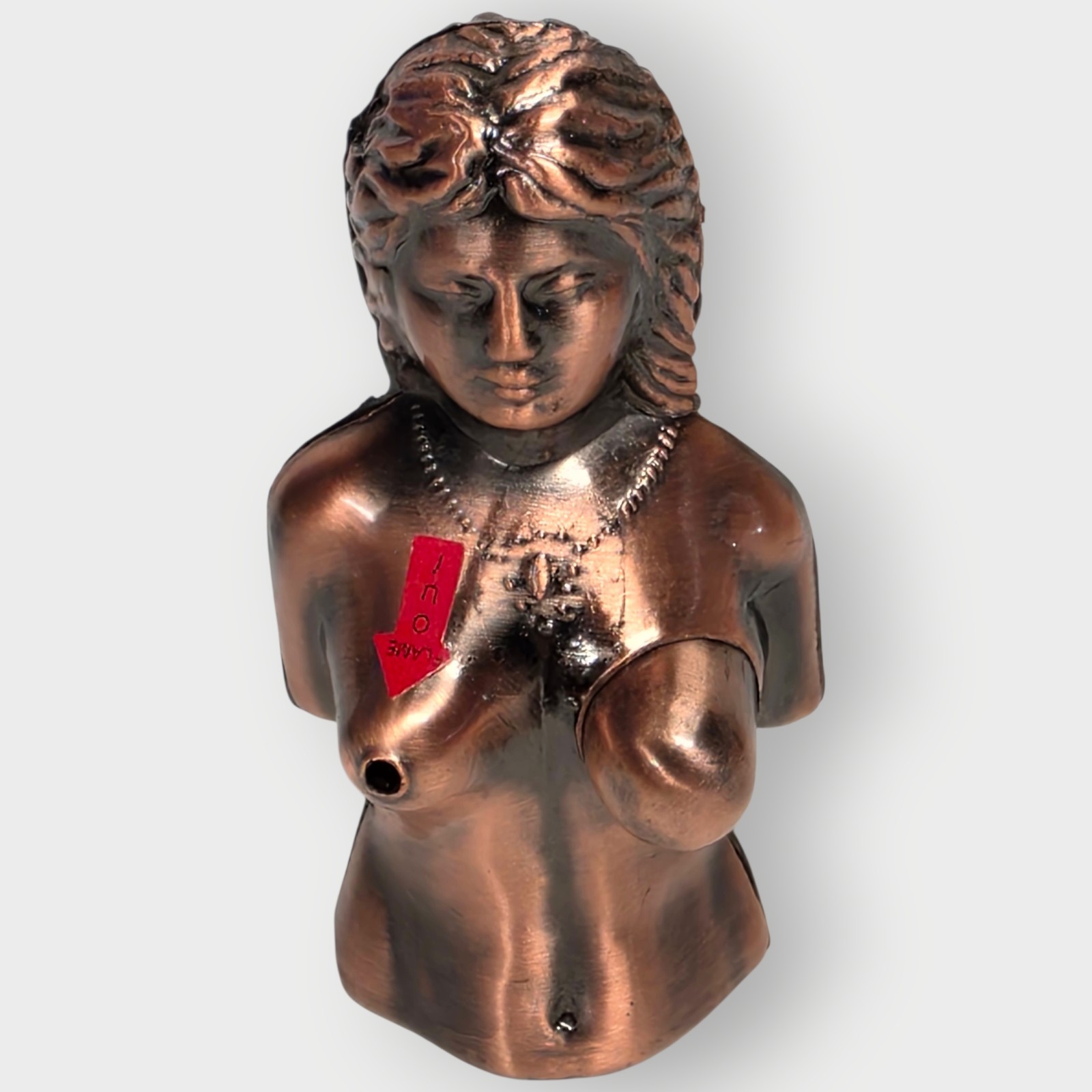 NEW BUTANE Vintage Copper COLOR Nude Woman Novelty Cigar Cigarette Lighter 3"