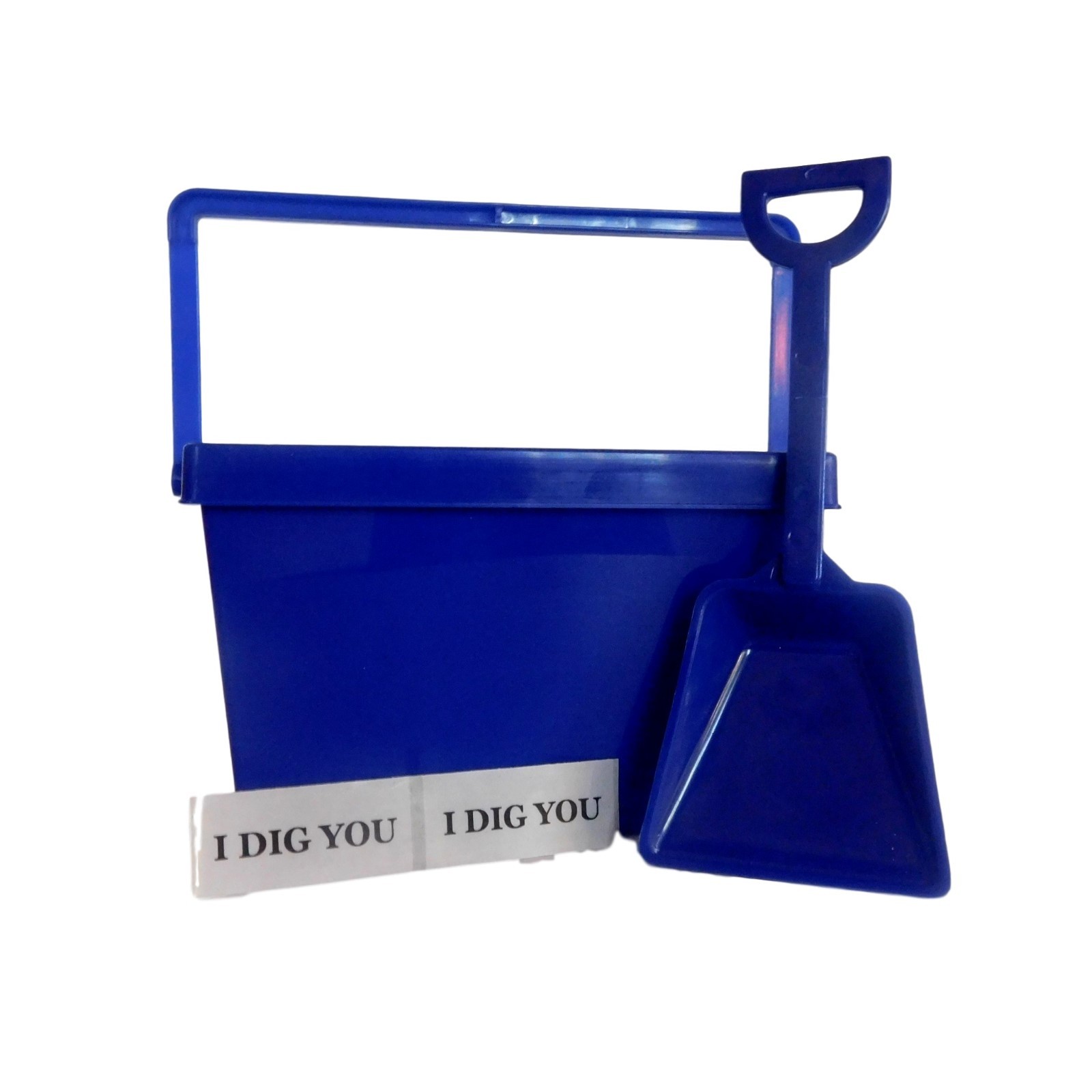 1 Blue Kid's Tote, Shovel, 2 I Dig You Stickers, Made USA Lead Free Food Safe