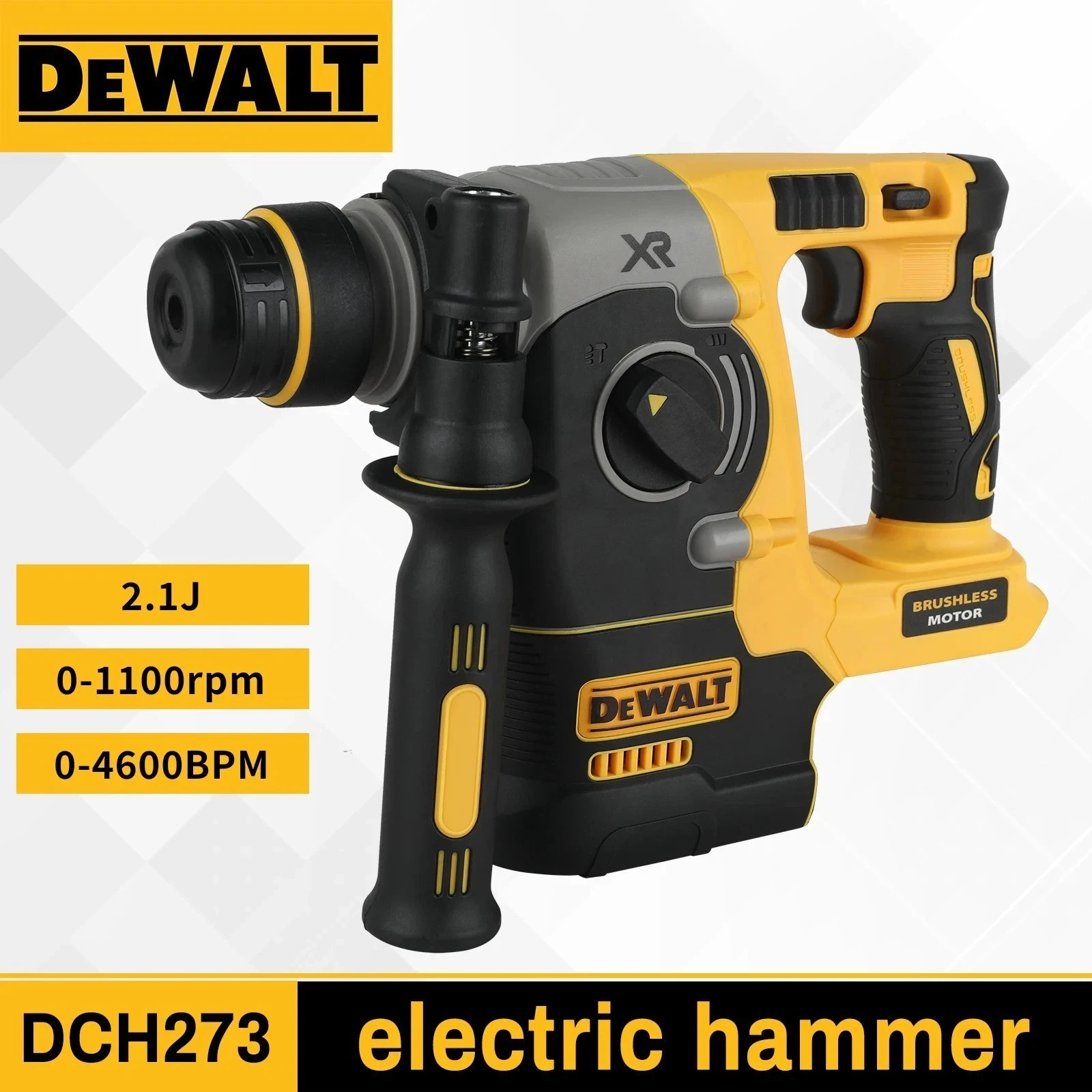 DEWALT DCH273 rotary percussion drill MAX SDS brushless impact Hammer Cordless
