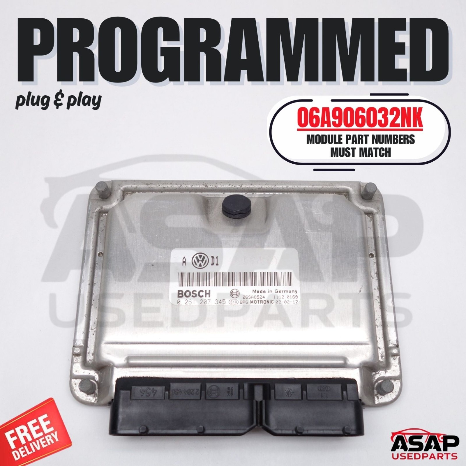 ECM ECU 1.8T VW VOLKSWAGEN GOLF JETTA 2004 06A906032NK Plug & Play