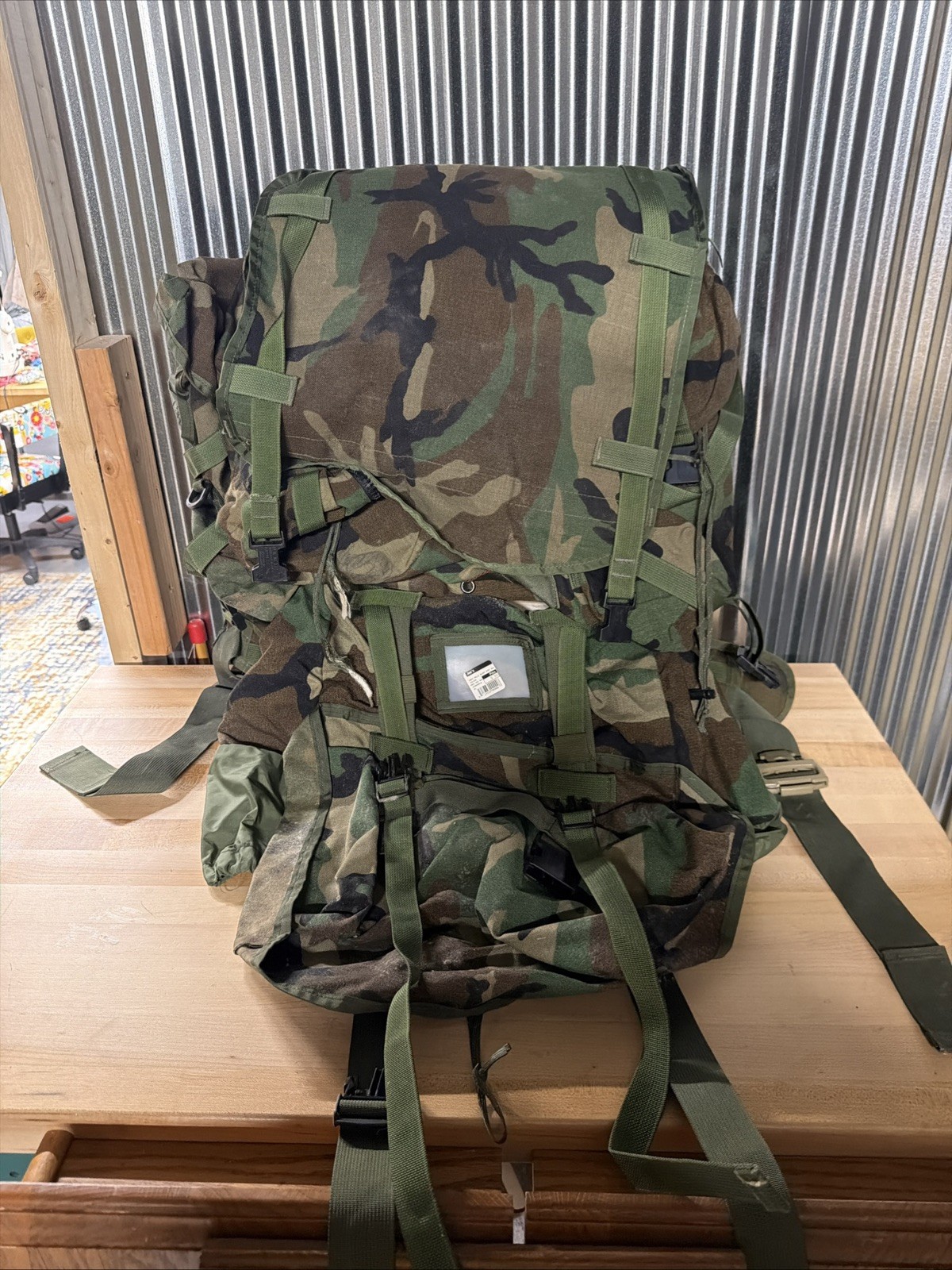 USGI LG army military camo field back Pack w/ Internal frame 8465-01-286-5356